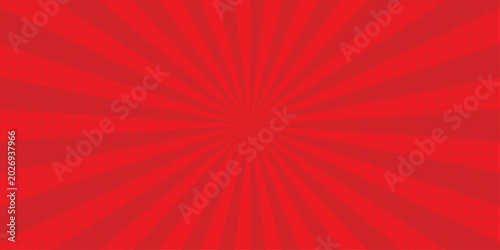 Abstract ray retro with sunburst pattern paper red and orange colorful design. Modern stipes line ray grunge design beam cartoon pop art ray elements themes Swirling wallpaper.