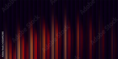 Foto Abstract fiery orange vertical stripes on a black background