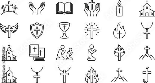 Foto Vibrant hand drawn vector collection of cute magic crystal balls mystical fortune telling spheres and fantasy divination icons