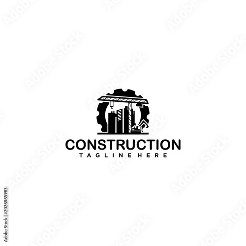 Simple logo design for architectural construction and development services.