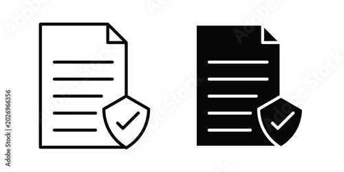 Картината върху платно Agreement icon for apps and websites. Vector symbols