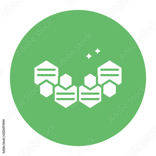 Fotografie Alternating Hexagons Icon