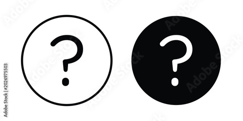 Bild auf Leinwand Help icon for apps and websites. Vector symbols