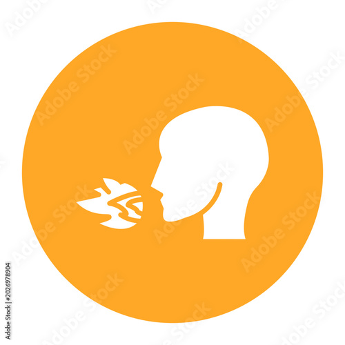 Cuadro en lienzo Fire Breather Icon