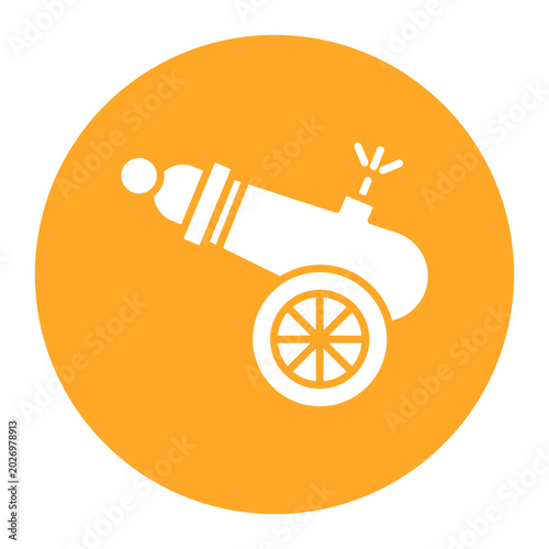 Tableau sur toile Human Cannonball Icon