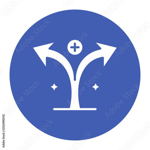 Bild auf Leinwand Divergence Icon