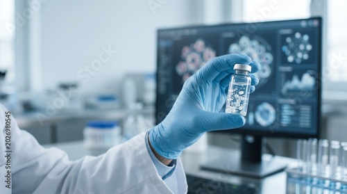 Laboratory vial with engineered micro-delivery particles for precision medicine