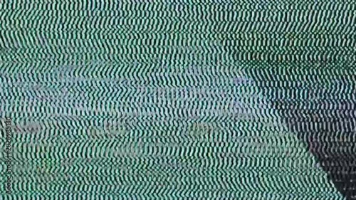 Static Noises Vintage Analog TV Glitches, Big Black Streaks, Noise Effects. Abstract Noise. TV Screen Static Noise, Distortion and Flickering, old broken TV, rarity, broken antenna, 