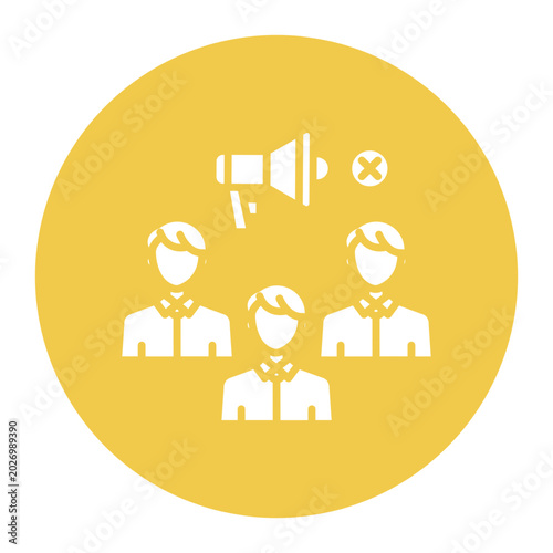 Tableau sur toile Silent Majority Icon