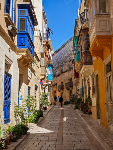 View at  the traditional town of Vittoriosa in Malta