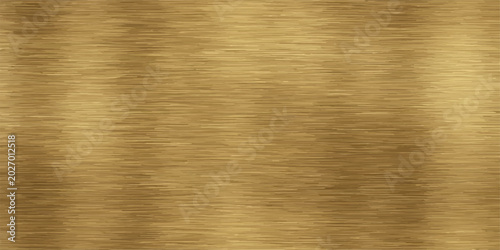 Quadro su tela Horizontal brushed brass metal surface texture with high resolution, horizontal