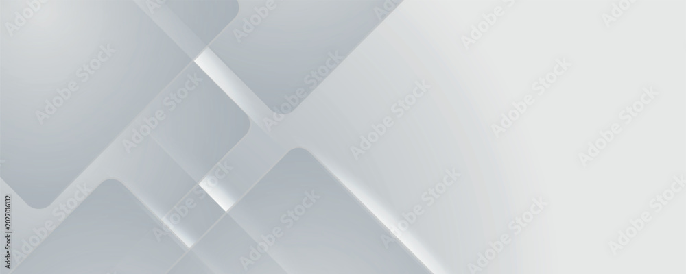 Obraz premium Smooth white abstract background with overlapping square layers. Modern design with futuristic paper cut effect. High tech concept with empty space for text. VOL. 2