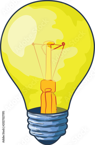 Fotografija Vector image of an incandescent light bulb