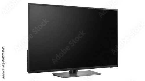 Schilderij op canvas Modern flat screen smart television display monitor mockup png isolated on transparent background electronics