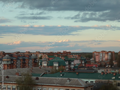 Canvas Print panorama of prague