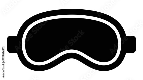 Obraz na plátně Sleep eye mask icon, vector illustration of a sleep mask for blocking light and