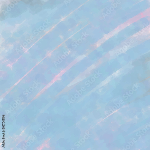 Soft pastel blue and pink abstract background with diagonal watercolor brushstrokes creating a dreamy, ethereal texture.
