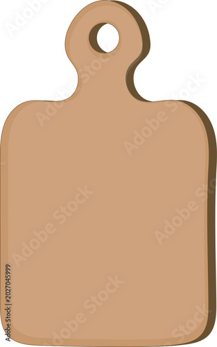 cutting board isolated on white background