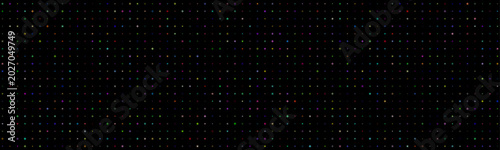 Tableau sur toile Colorful Starbursts on Black Background Abstract Pattern Geometric Digital Art v