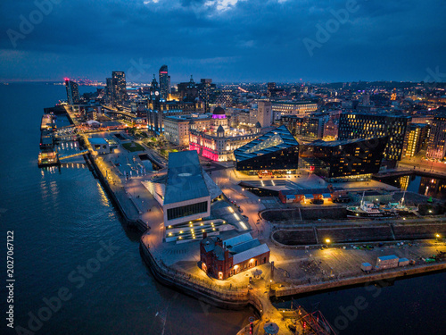 Konstfotografi Liverpool waterfront