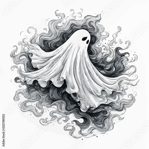 Abstract Ghost Design Very Cool