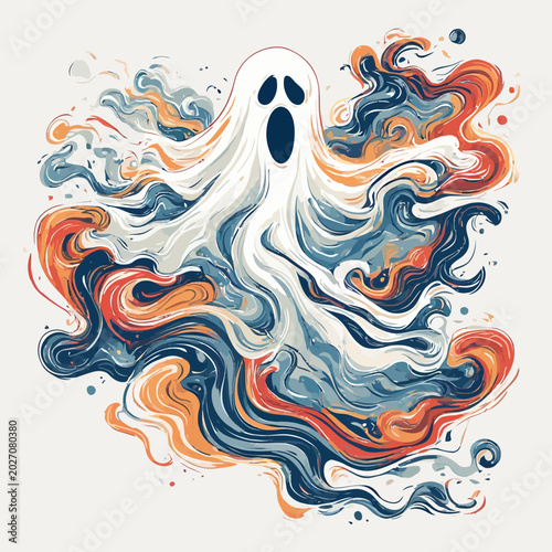 Abstract Ghost Design Very Cool