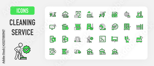 Canvas-taulu Cleaning Service icon
