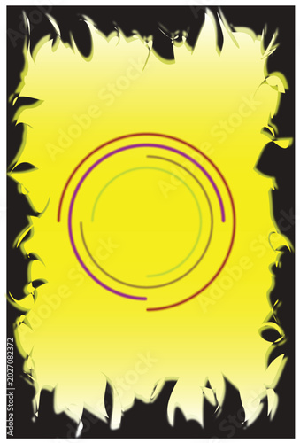 Abstract Fire Explosion Background with Dynamic Burning Flames and Sparks