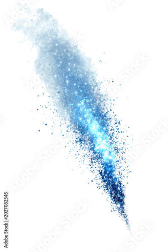 Bluesplash Abstract Powder Splash for Digital Design Projects