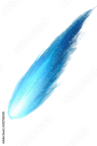 Energy Blue Streak Brush Motion for Dynamic Digital Projects