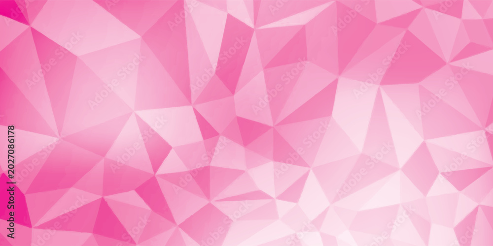 Obraz premium Abstract Pink Low Poly Geometric Background eps10