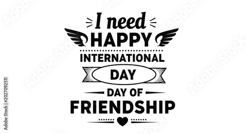 International day of friendship graphic