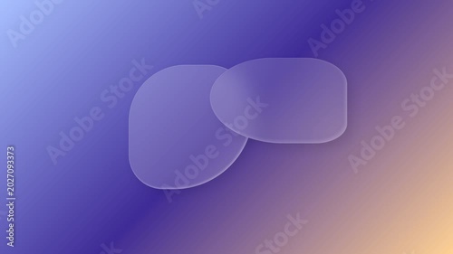 Abstract gradient background with transparent shapes for design