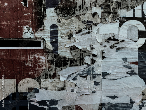 Grunge asphalt or concrete wall as background frame