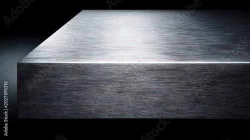 mirror. A thick steel plate with a mirror-like cut surface, metallic texture. safety posters, maintenance manuals, designed for industrial assembly lines and welding operations, used by engineers.