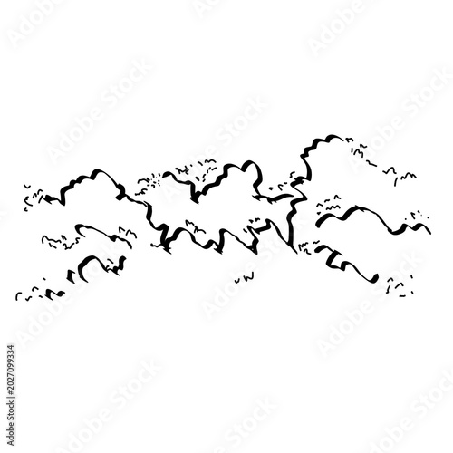 Fotografie Architectural Vegetation Buffer Symbol Annotation Sketch