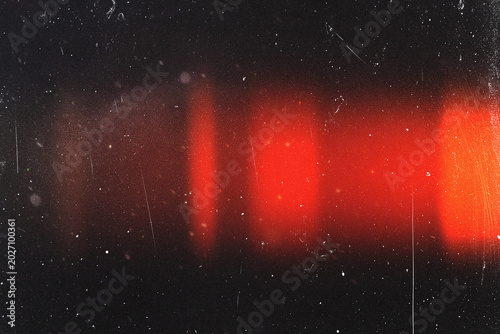 Bild auf Leinwand retro film overlay effect with scratch dust and red light leaks,retro grain nois