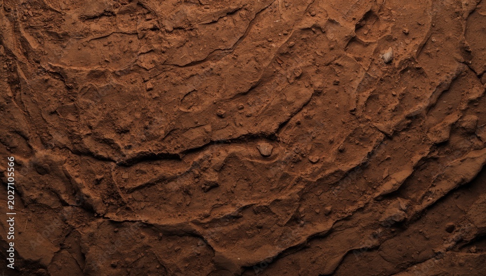 Fototapeta premium Background showing soil texture with smooth surface and diffused studio lighting