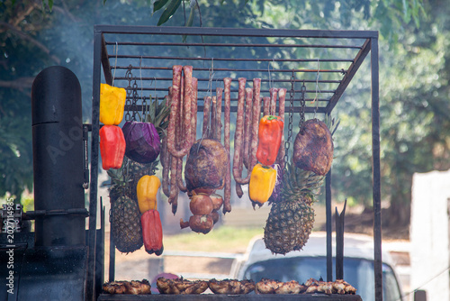 barbecue on the grill