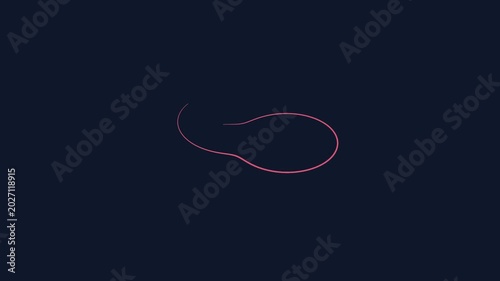 Abstract pink line art on dark background for graphic design elements