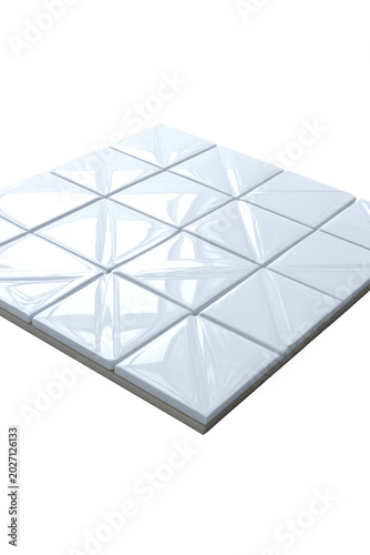 Tiles Glossy White Diamond Tile Surface for Modern Presentations