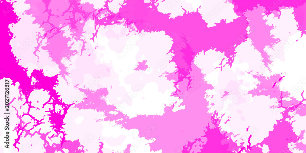 Fototapeta premium Hot pink abstract grunge background with dynamic white overlay shapes