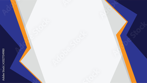 Modern Abstract Geometric Background with Blue and Orange Accent Shapes