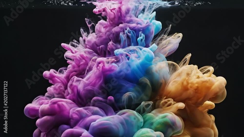 Ink Drop Explosion in Water Abstract Art for Relaxation & Creativity | Generative AI