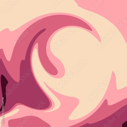 Fotografía A harmonious fluid blend of rich berry tones and soft dusty rose, creating a rom