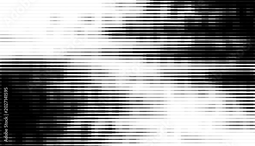 Photos Black and white abstract smooth transition of lines pattern for sporty and modern background