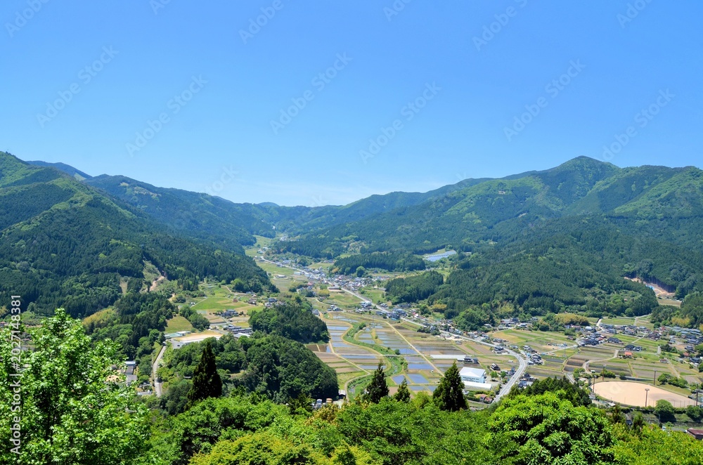 Fototapeta premium 波賀城からの眺望