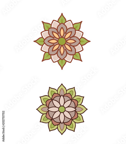 the detailed mandalas adult coloring book trend vector art