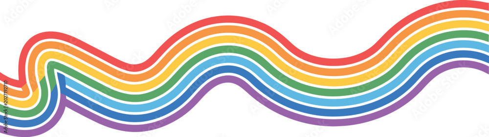 Fototapeta premium Rainbow striped colorful frame border paint splatter background vector illustration