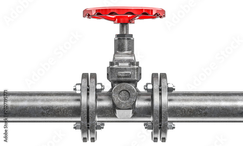 Foto Industrial gas pipeline valve 3d transparent background